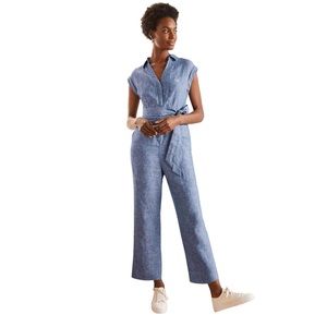 Boden Catriona Linen Jumpsuit
Authentic Blue - Chambray Size 6